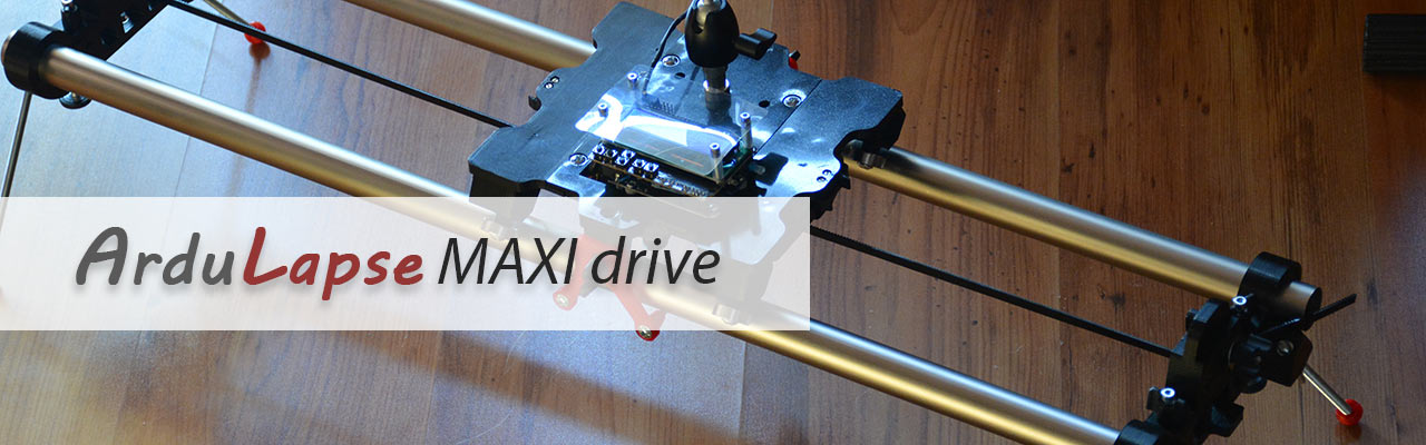 Motorizovaný TimeLapse slider ArduLapse MAXI drive, kamera slider